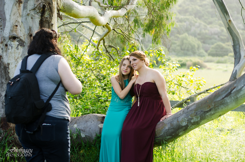 Behind the Scenes - Mother Daughter Portraits - Garland Ranch, CA - Fotofroggy Photography