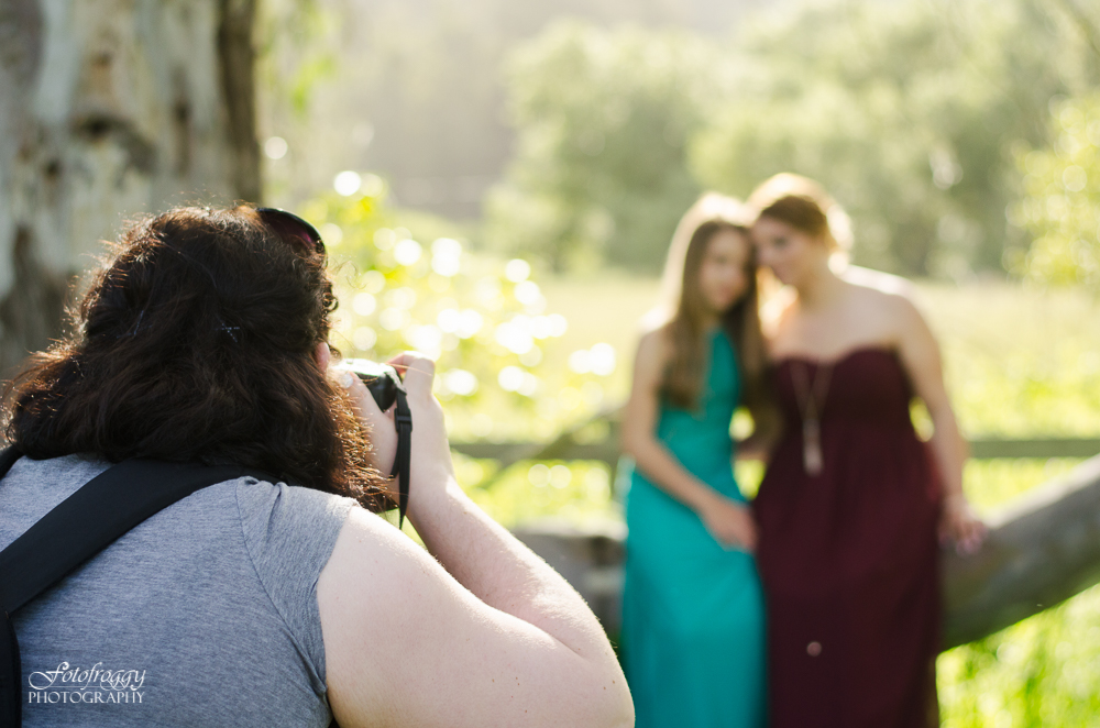 Behind the scenes Mother Daughter Portraits - Garland Ranch, CA - Fotofroggy Photography