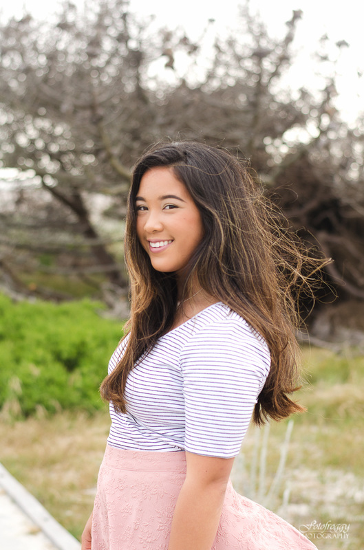 Great smile senior girl portrait at Asilomar, Pacific Grove Fotofroggy Photography